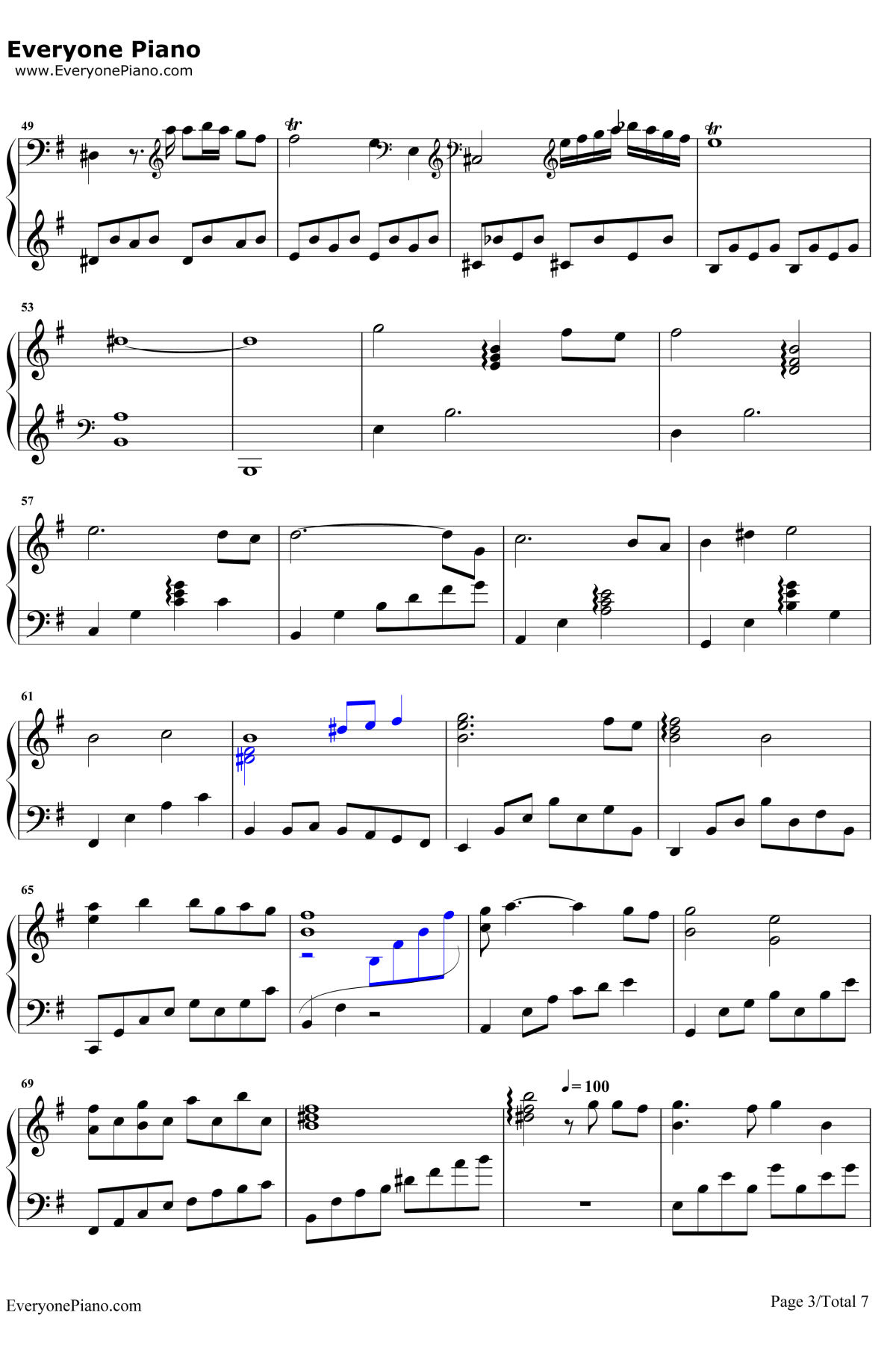 胡桃夹子钢琴谱3-张碧晨