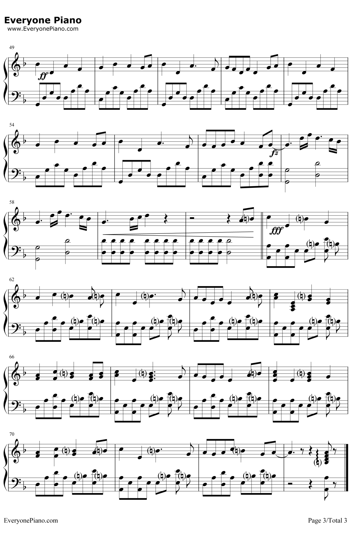 中国话钢琴谱3-S.H.E