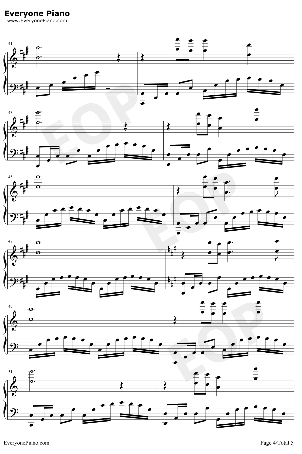 经典咏流传钢琴谱4-张杰