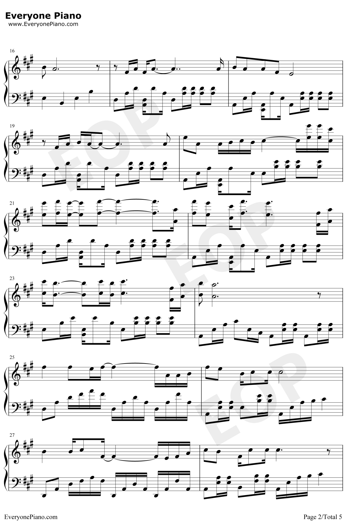 经典咏流传钢琴谱2-张杰