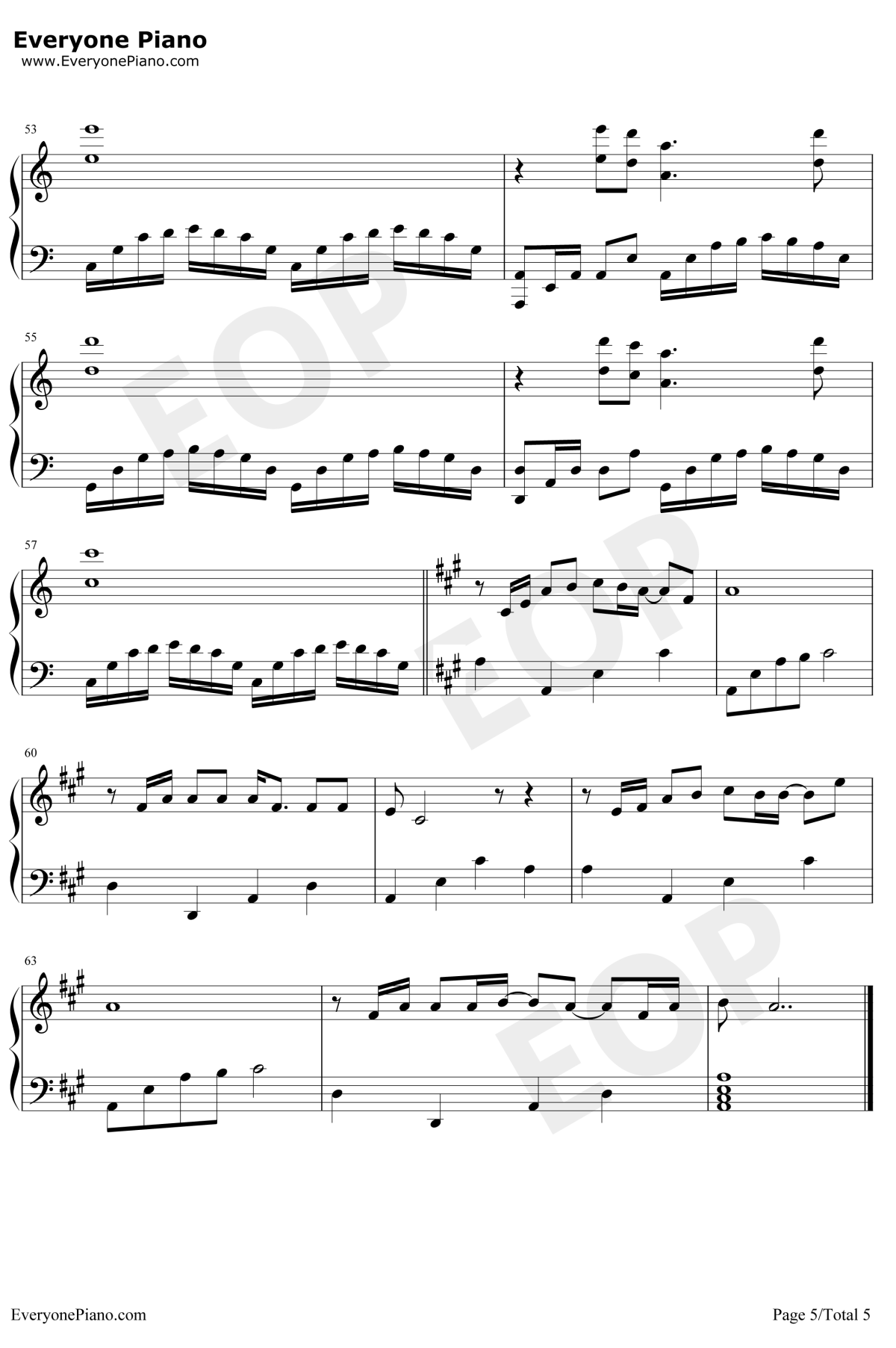 经典咏流传钢琴谱5-张杰