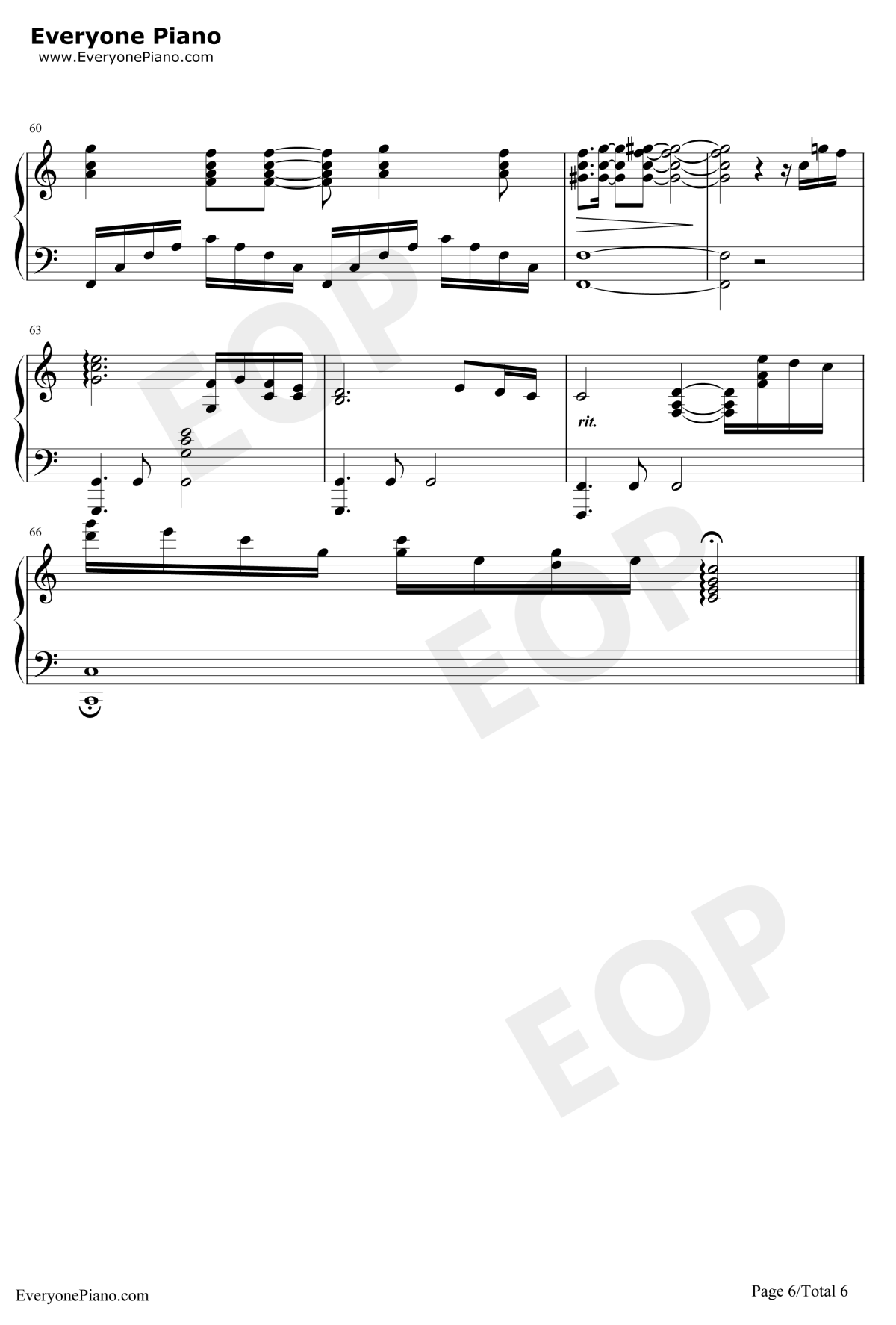 I Do It for You钢琴谱6