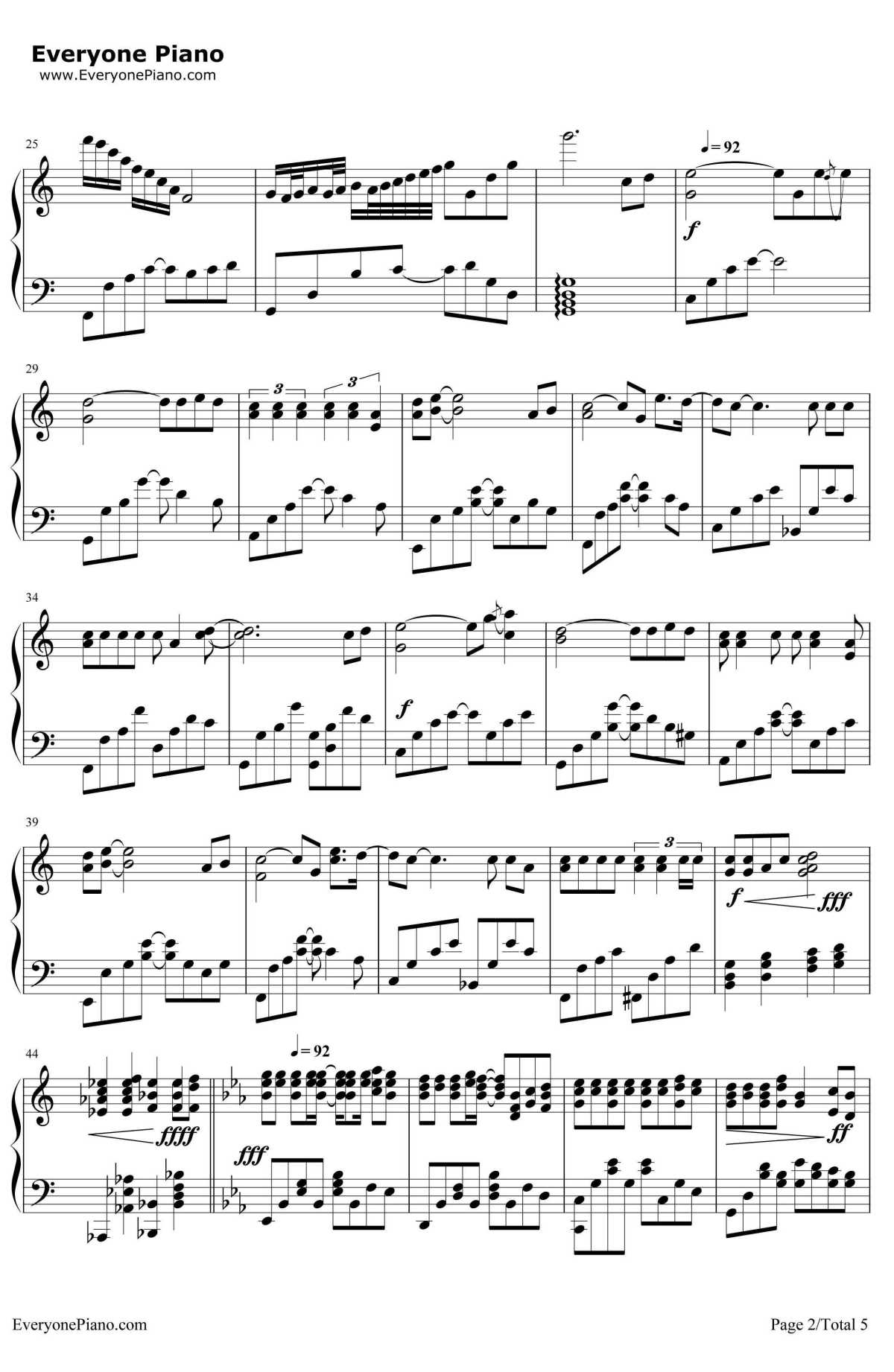 北京东路的日子钢琴谱2