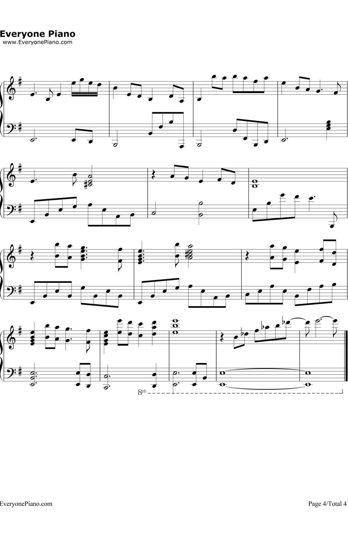 铁血丹心钢琴谱4