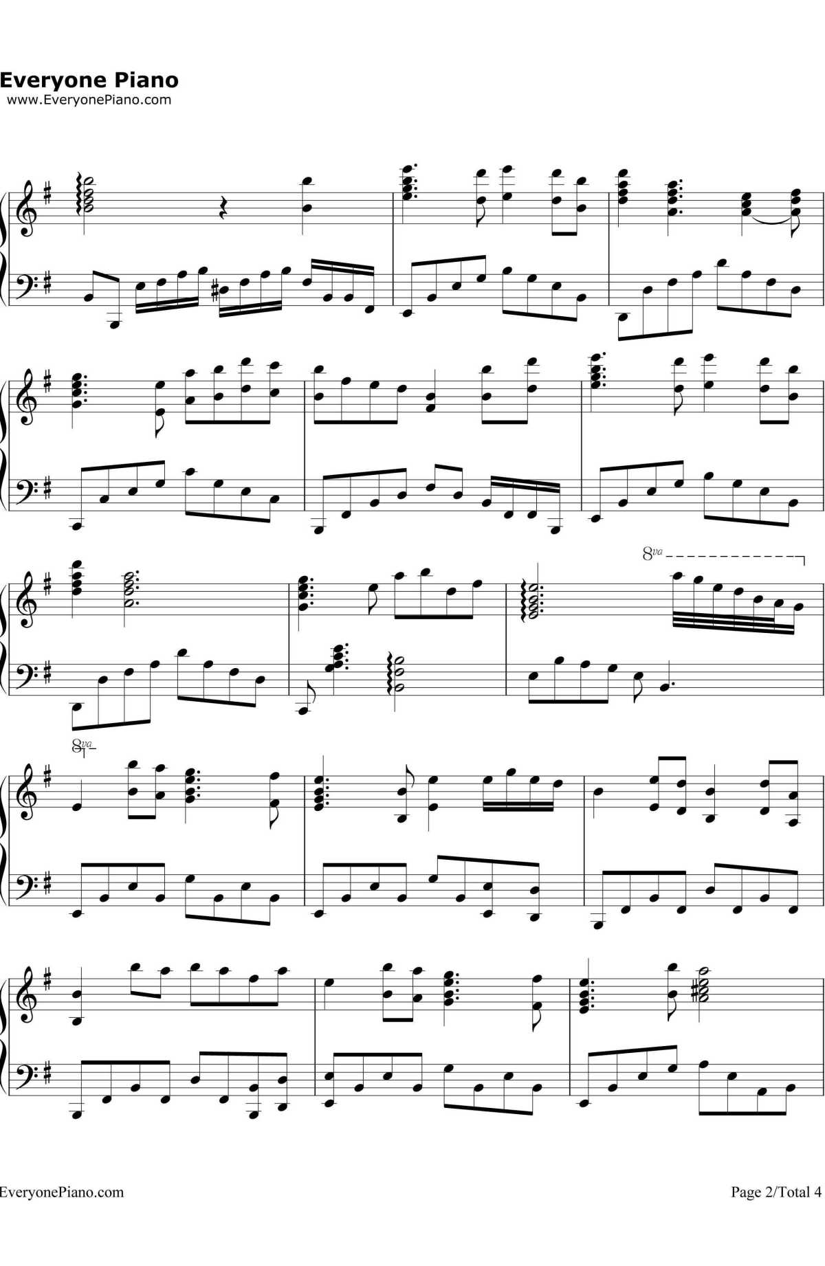 铁血丹心钢琴谱2