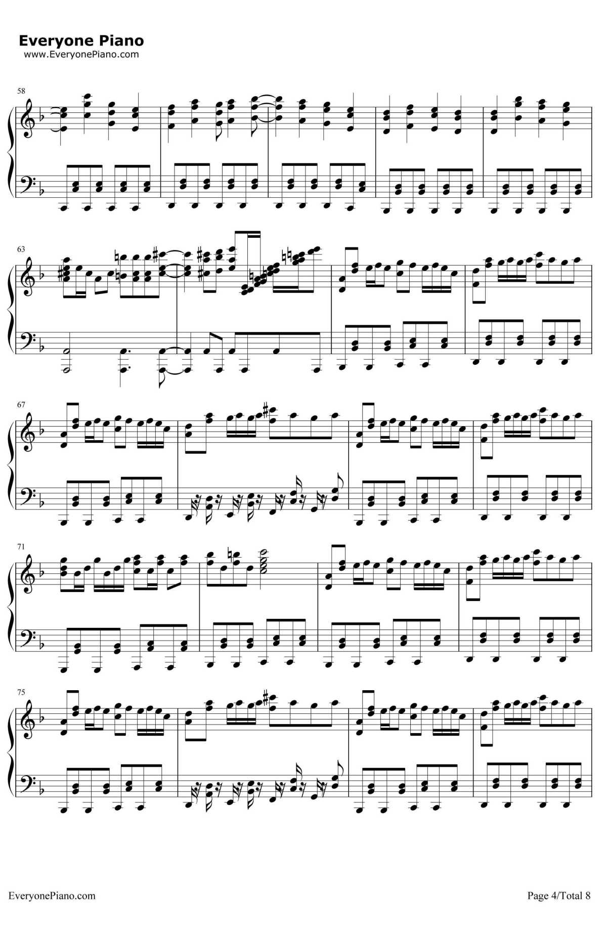 Night Of Knights钢琴谱4