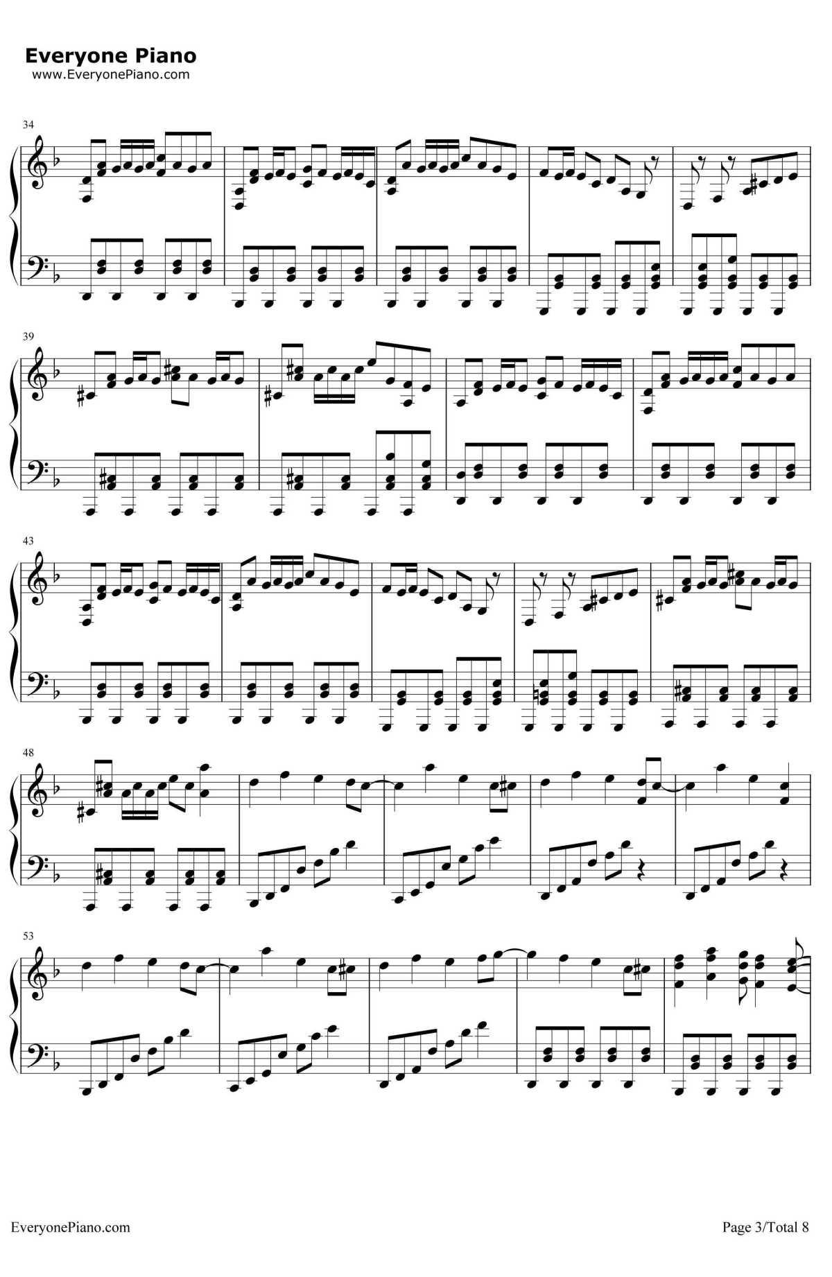 Night Of Knights钢琴谱3