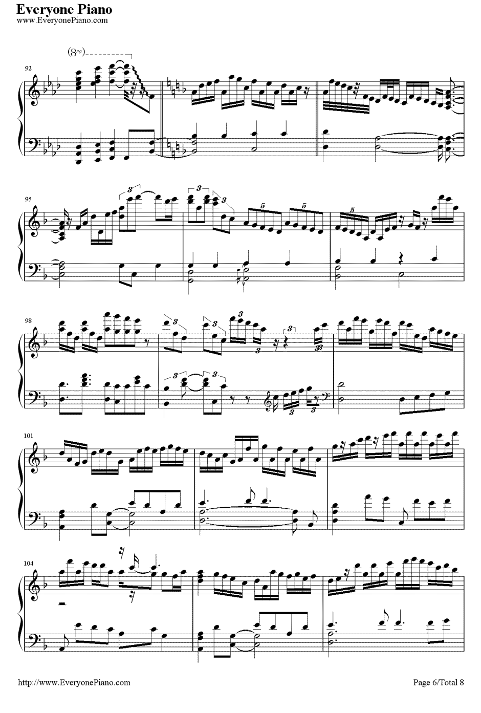 千年幻想乡钢琴谱6