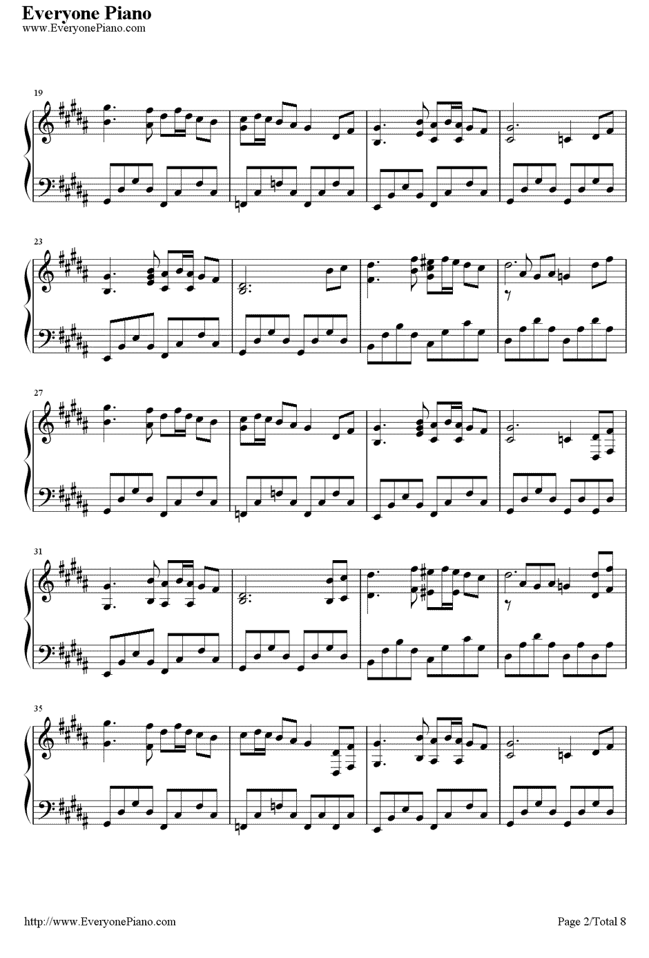 千年幻想乡钢琴谱2