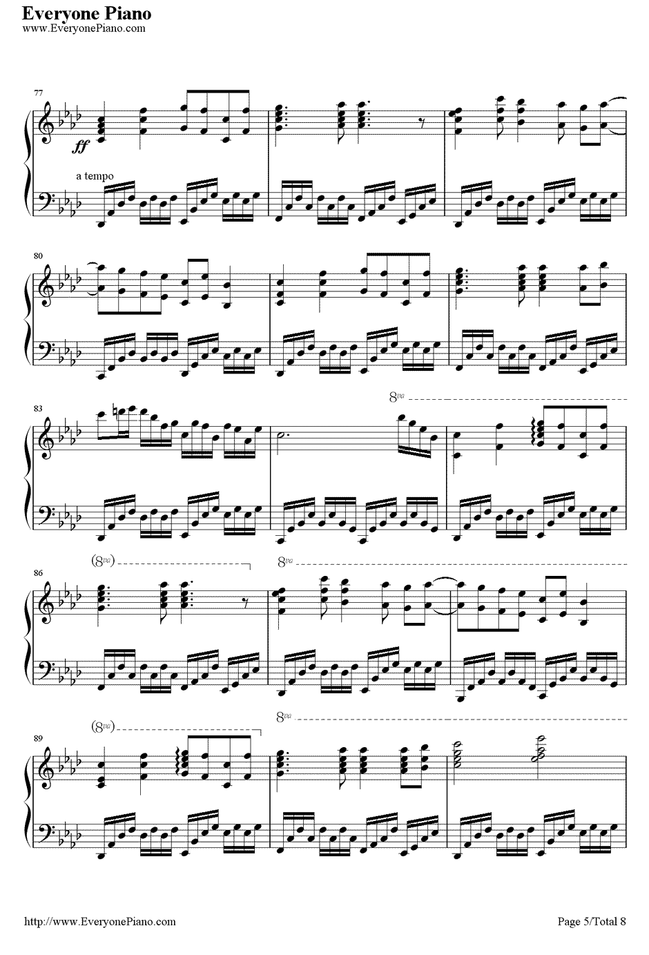 千年幻想乡钢琴谱5