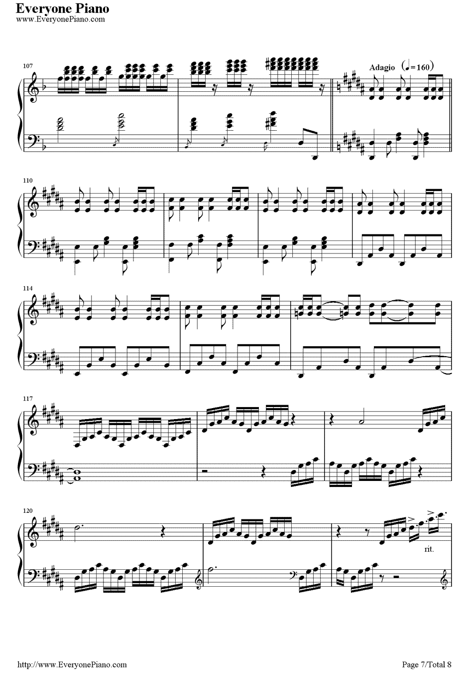 千年幻想乡钢琴谱7