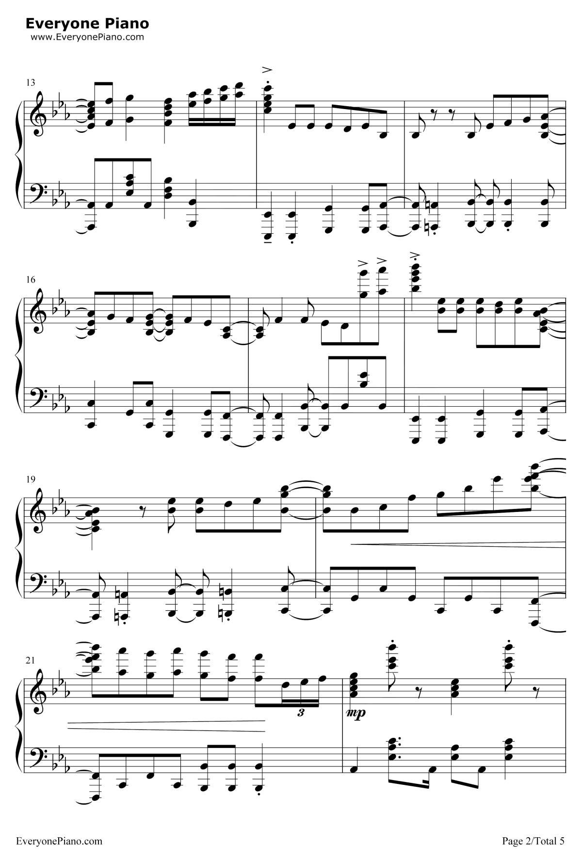 1st Love Story钢琴谱2