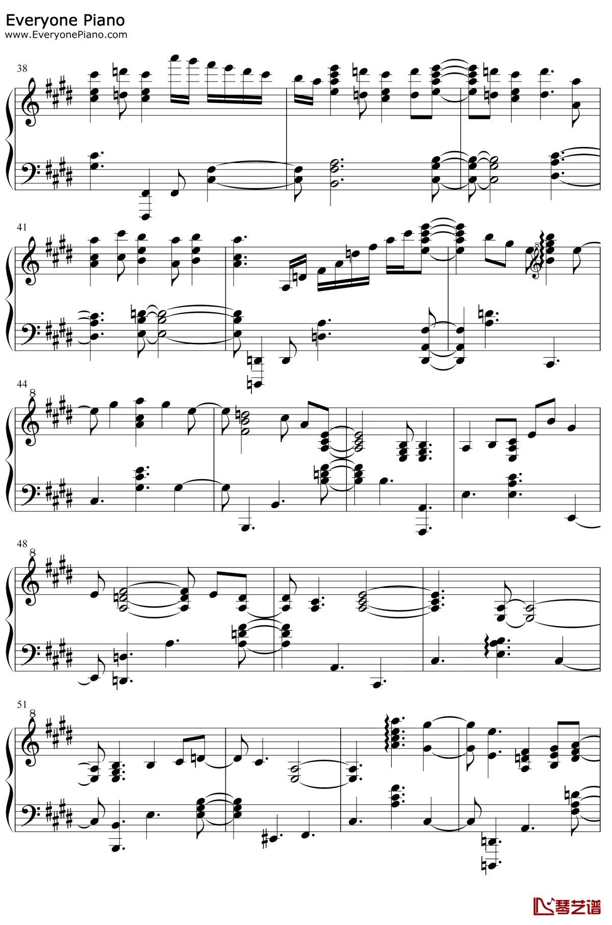 发饰天使钢琴谱4