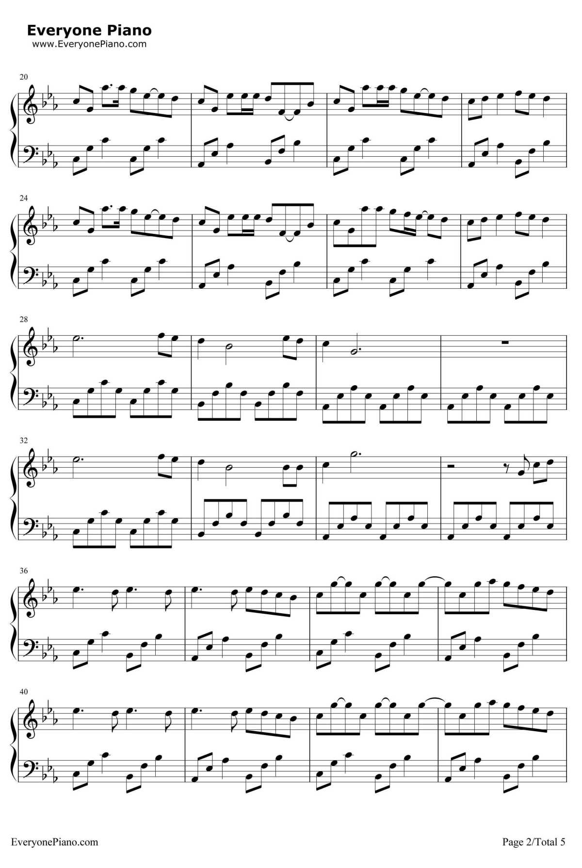 骨灰游戏钢琴谱2