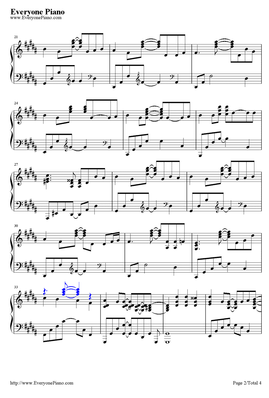 鼓动赤红色的罪钢琴谱2