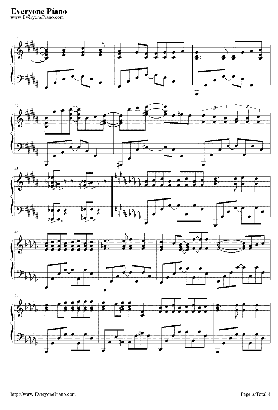 鼓动赤红色的罪钢琴谱3