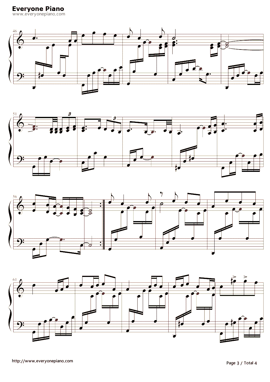 黑色毛衣钢琴谱3