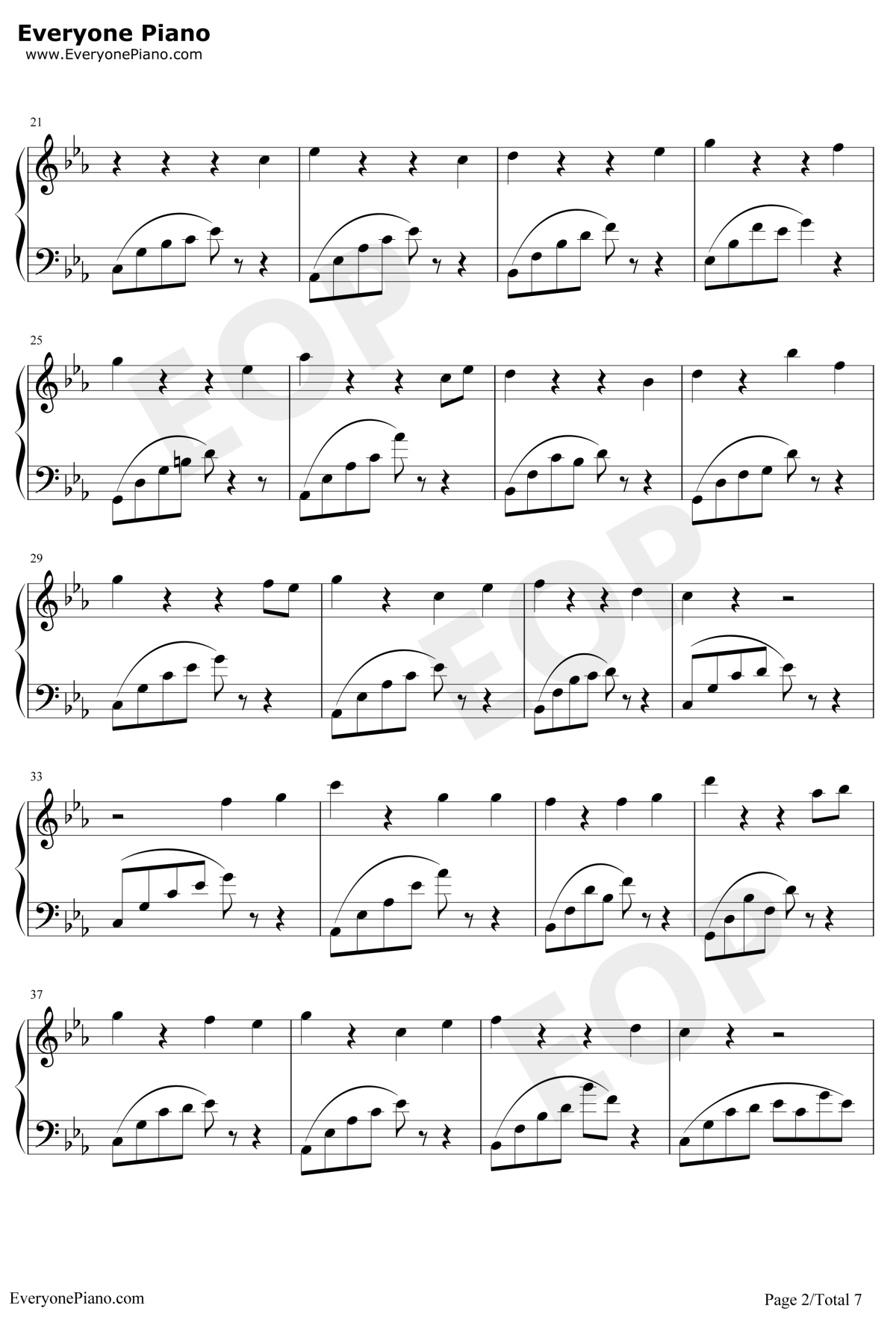 川止于海钢琴谱2