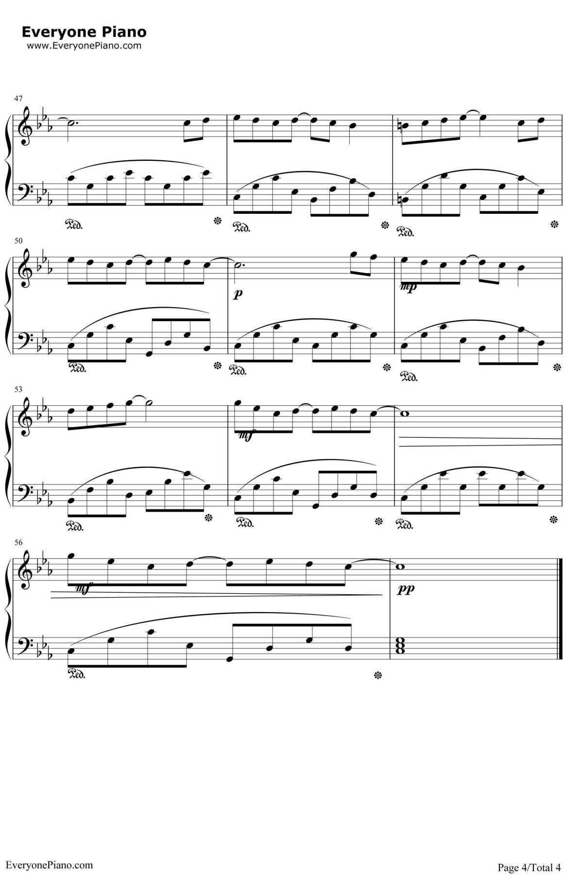 点点繁星钢琴谱4