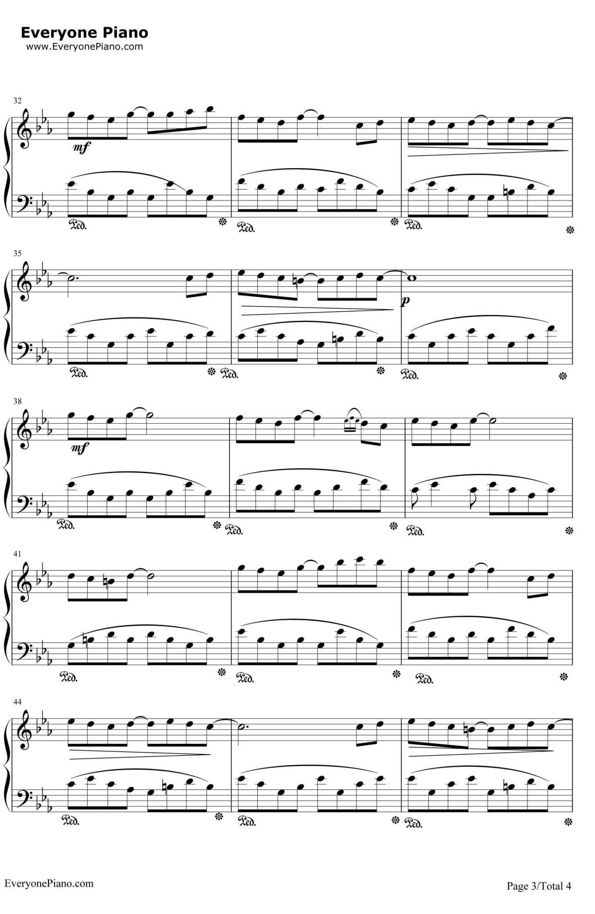 点点繁星钢琴谱3