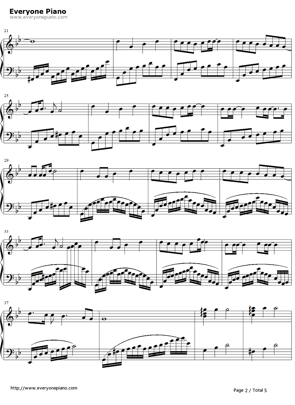 日月凌空钢琴谱2