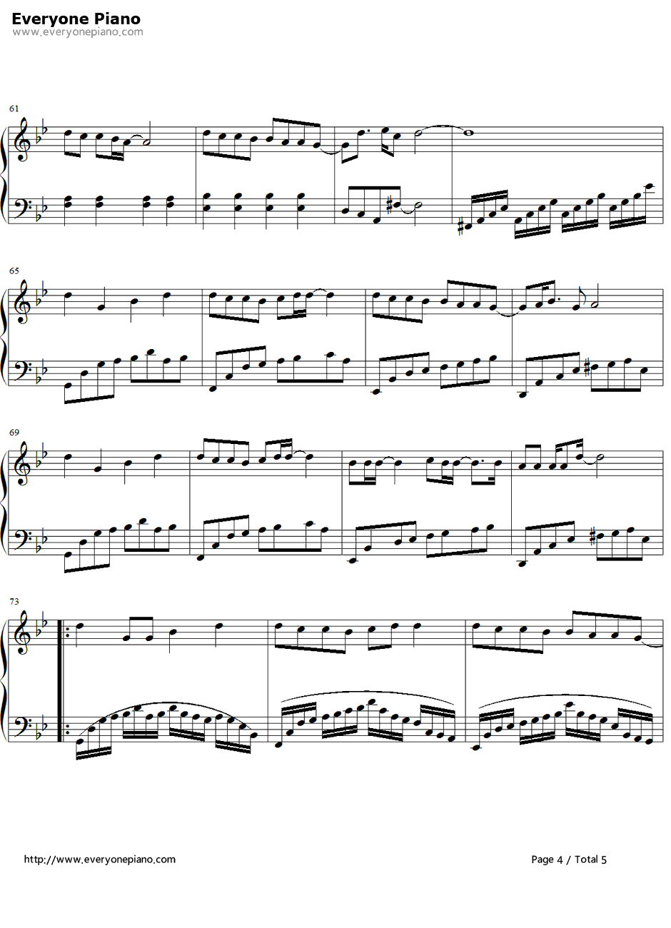 日月凌空钢琴谱4