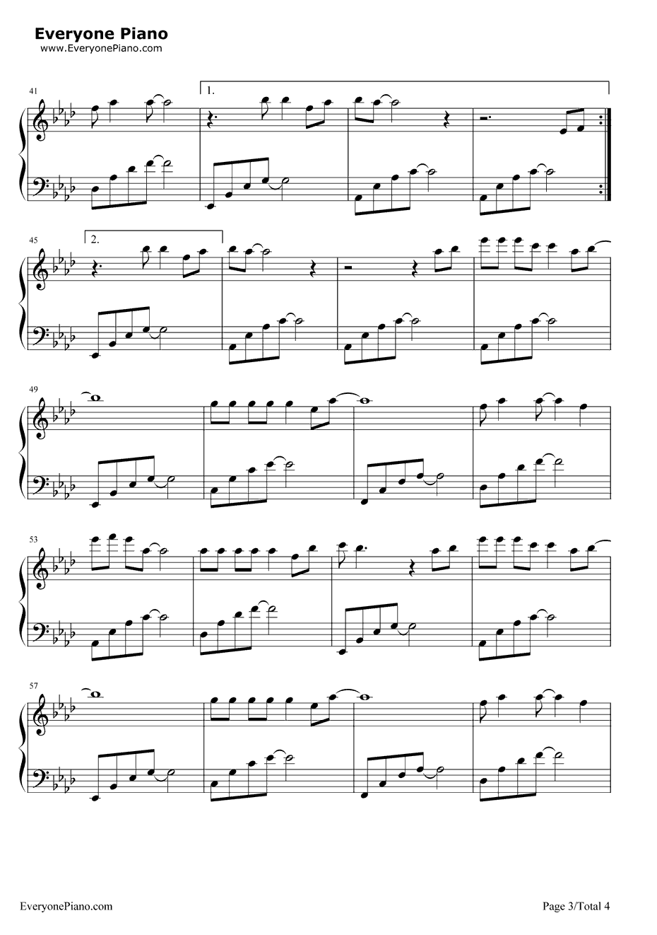 香水有毒钢琴谱3