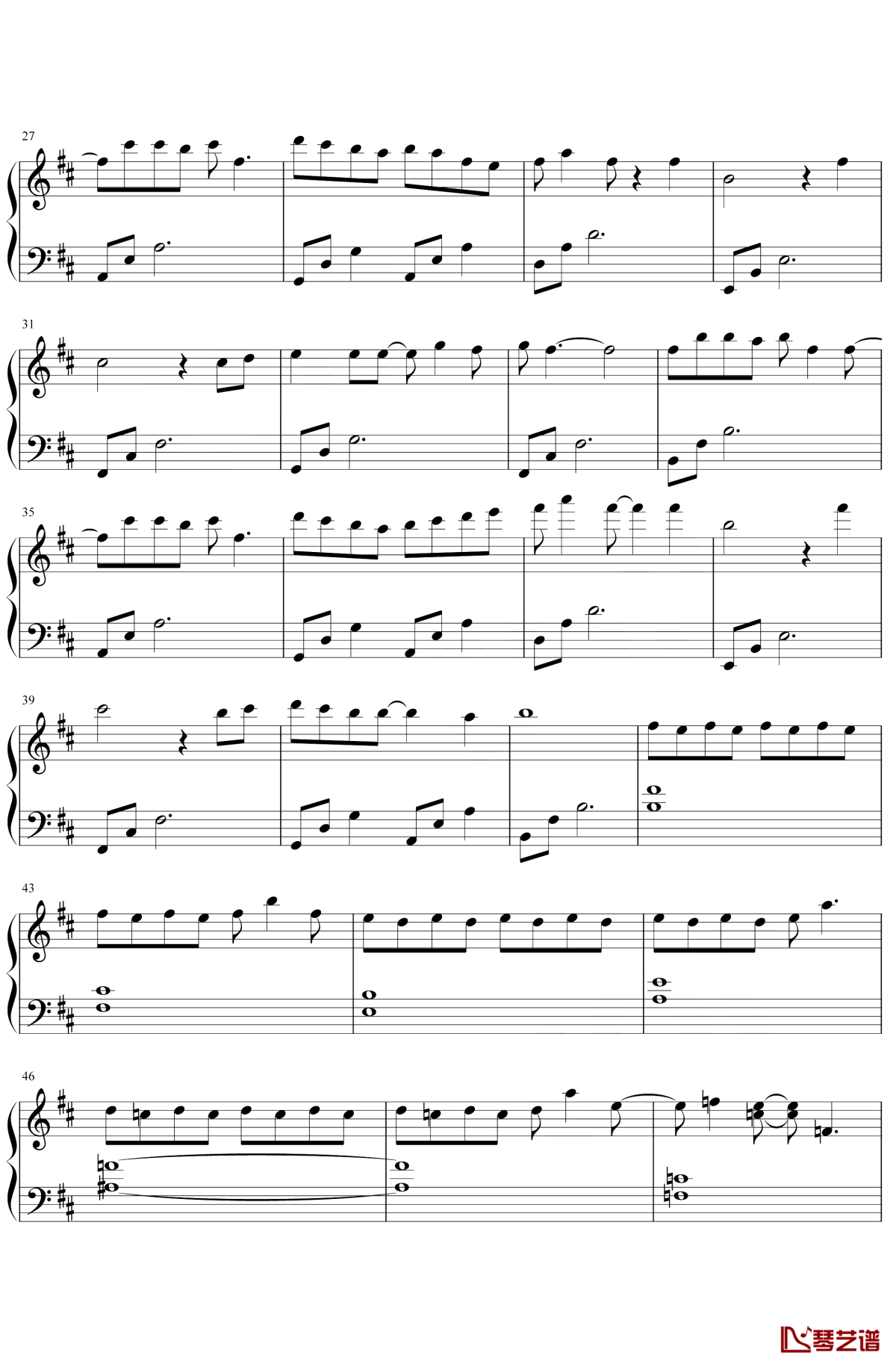 知否知否钢琴谱2