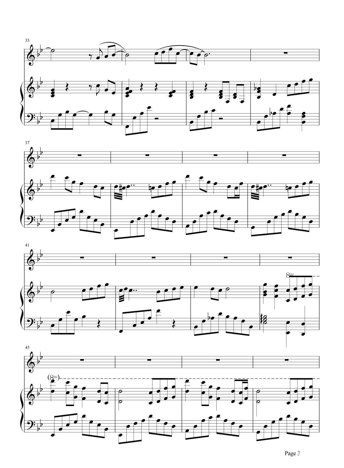 雨下一整晚钢琴谱3