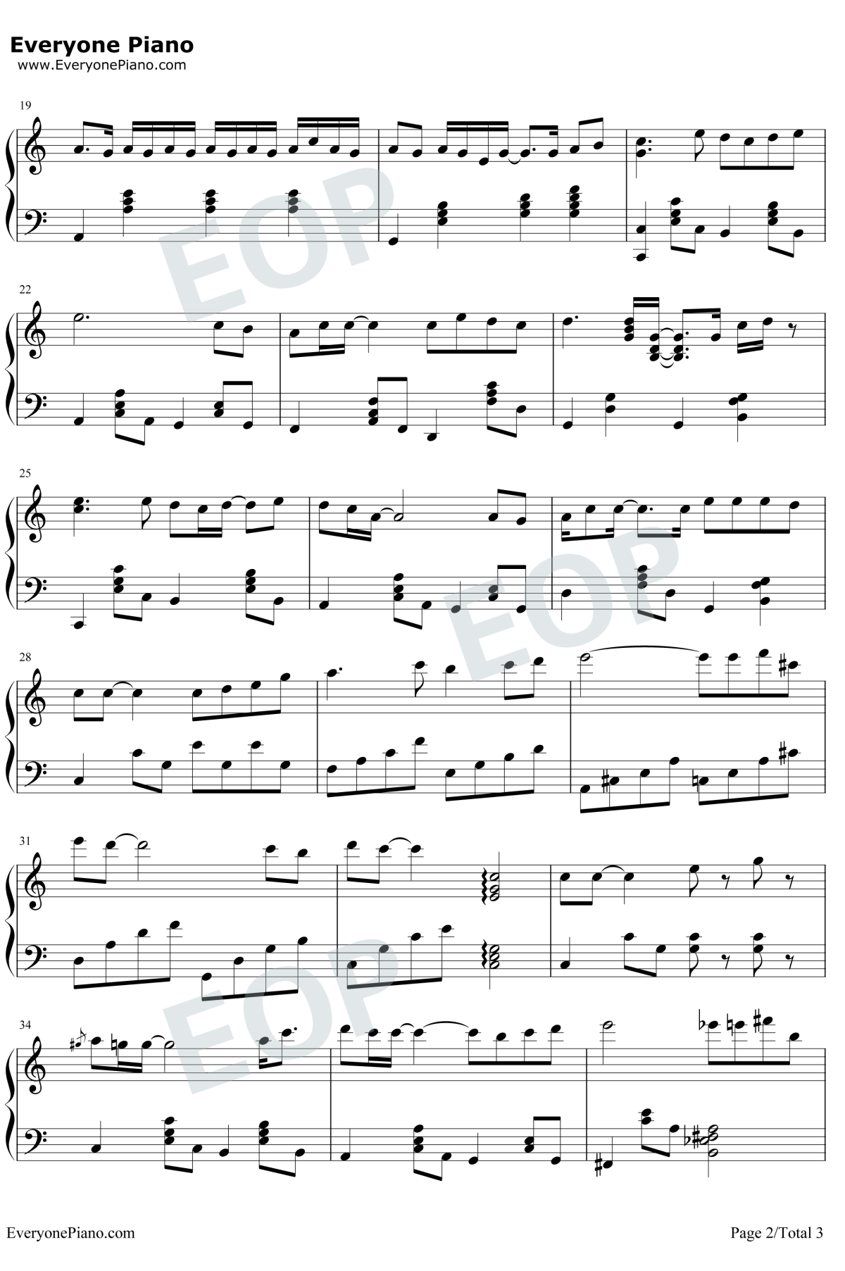 遥远的她钢琴谱2