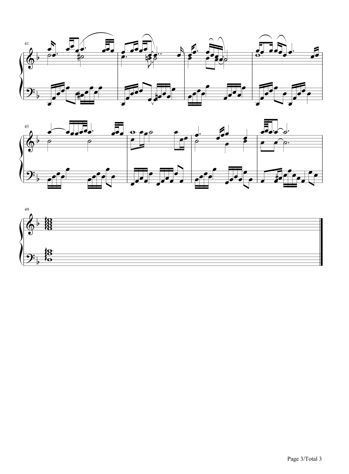 身骑白马钢琴谱3