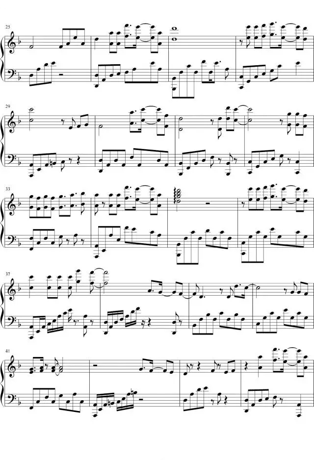 时间都去哪儿了钢琴谱2