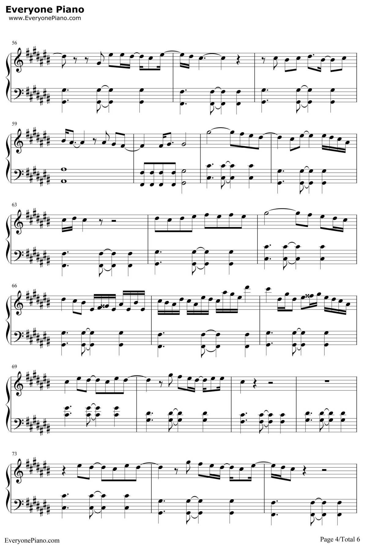 青春白皮书钢琴谱4