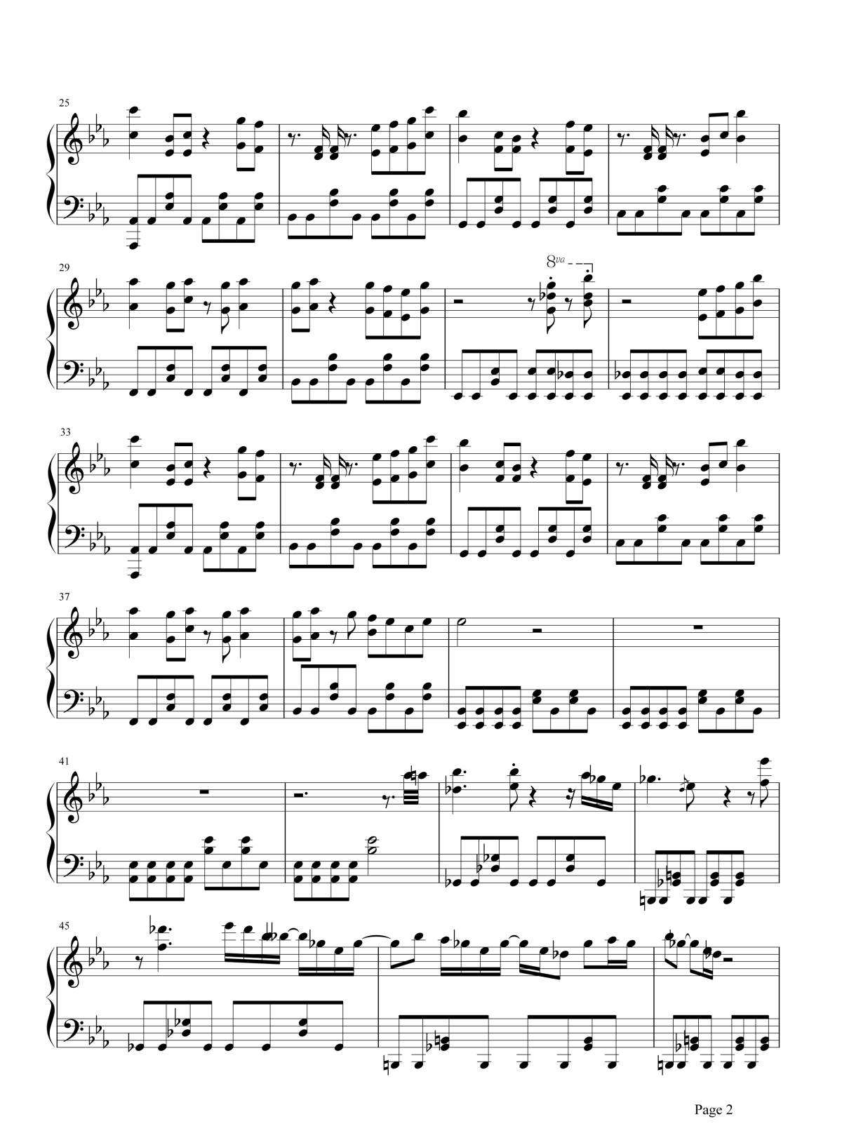 远走高飞钢琴谱2