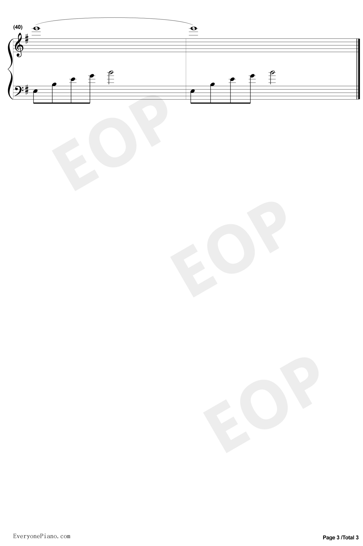 霸王别姬钢琴谱3