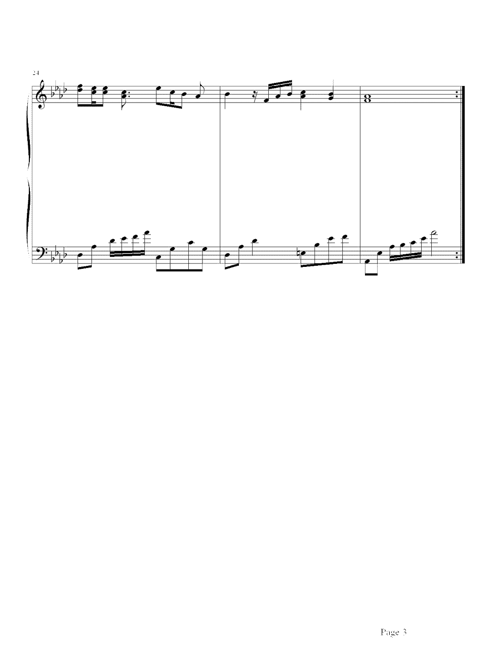 落叶归根钢琴谱3