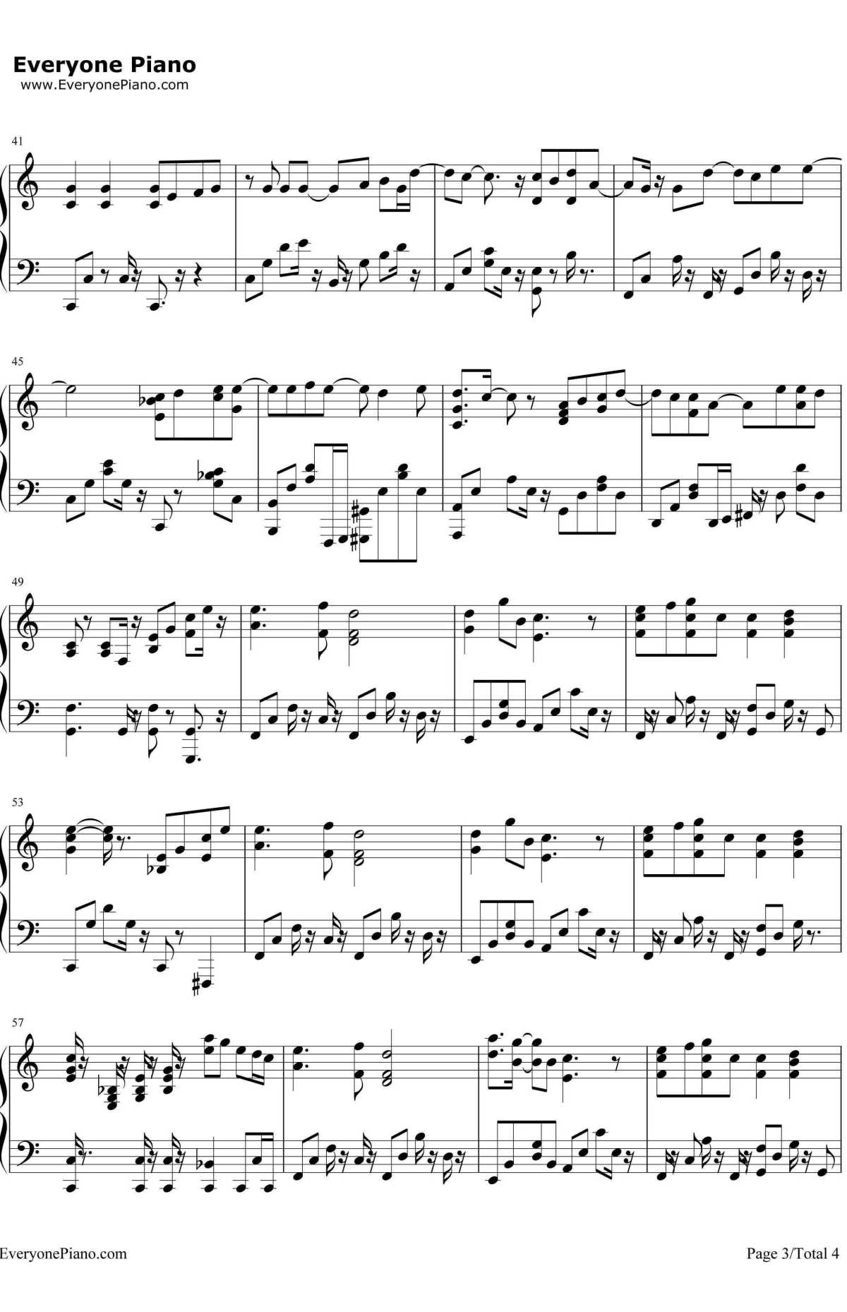 蒲公英的约定钢琴谱3