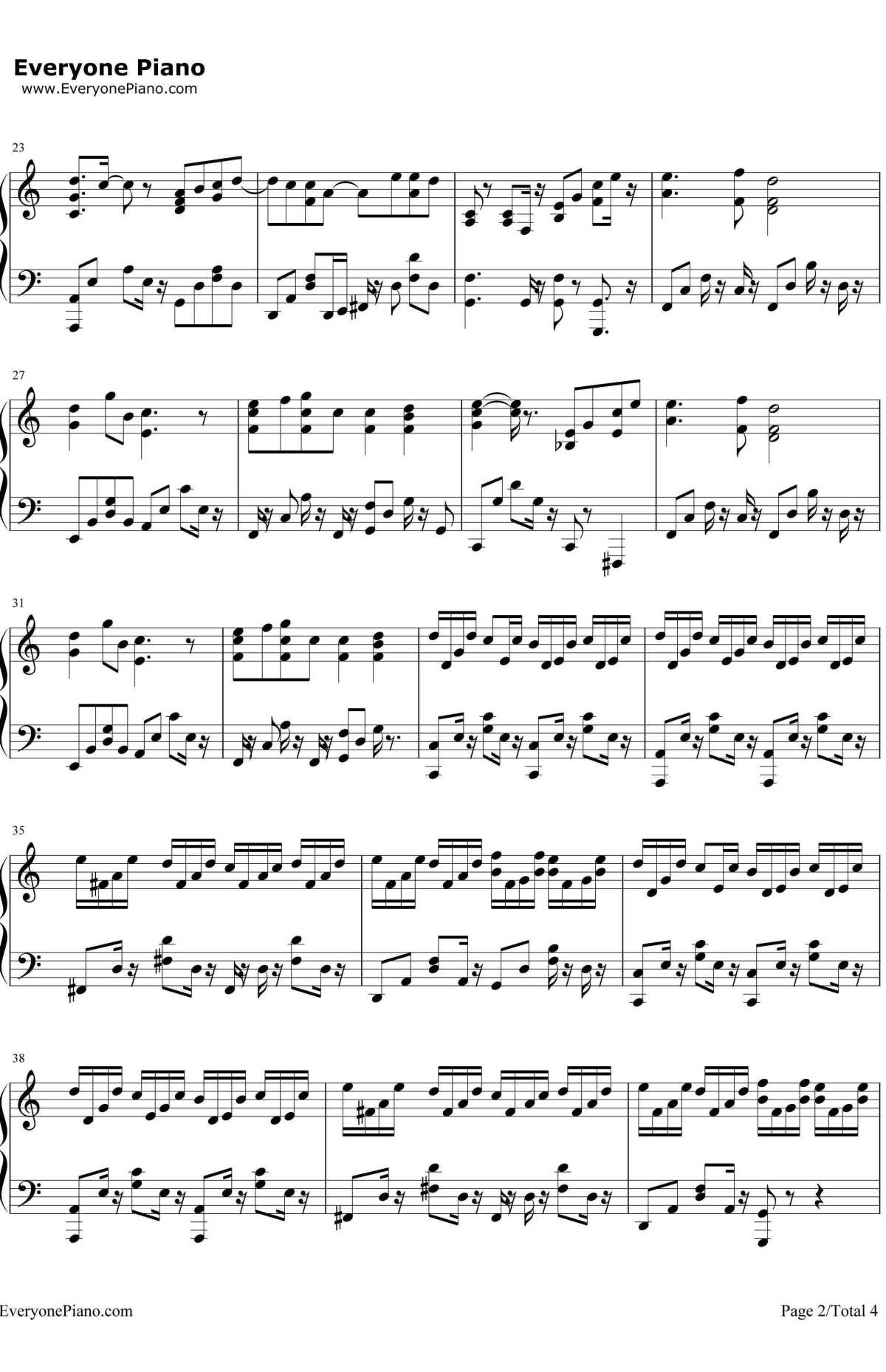 蒲公英的约定钢琴谱2