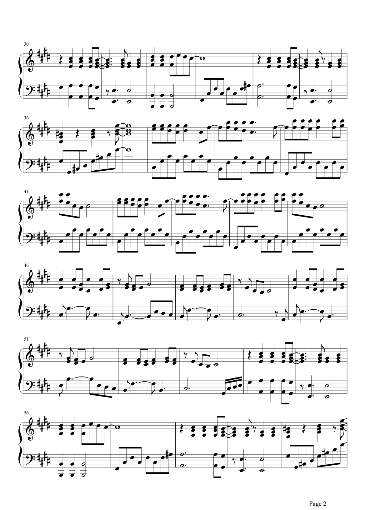 饿狼传说钢琴谱2