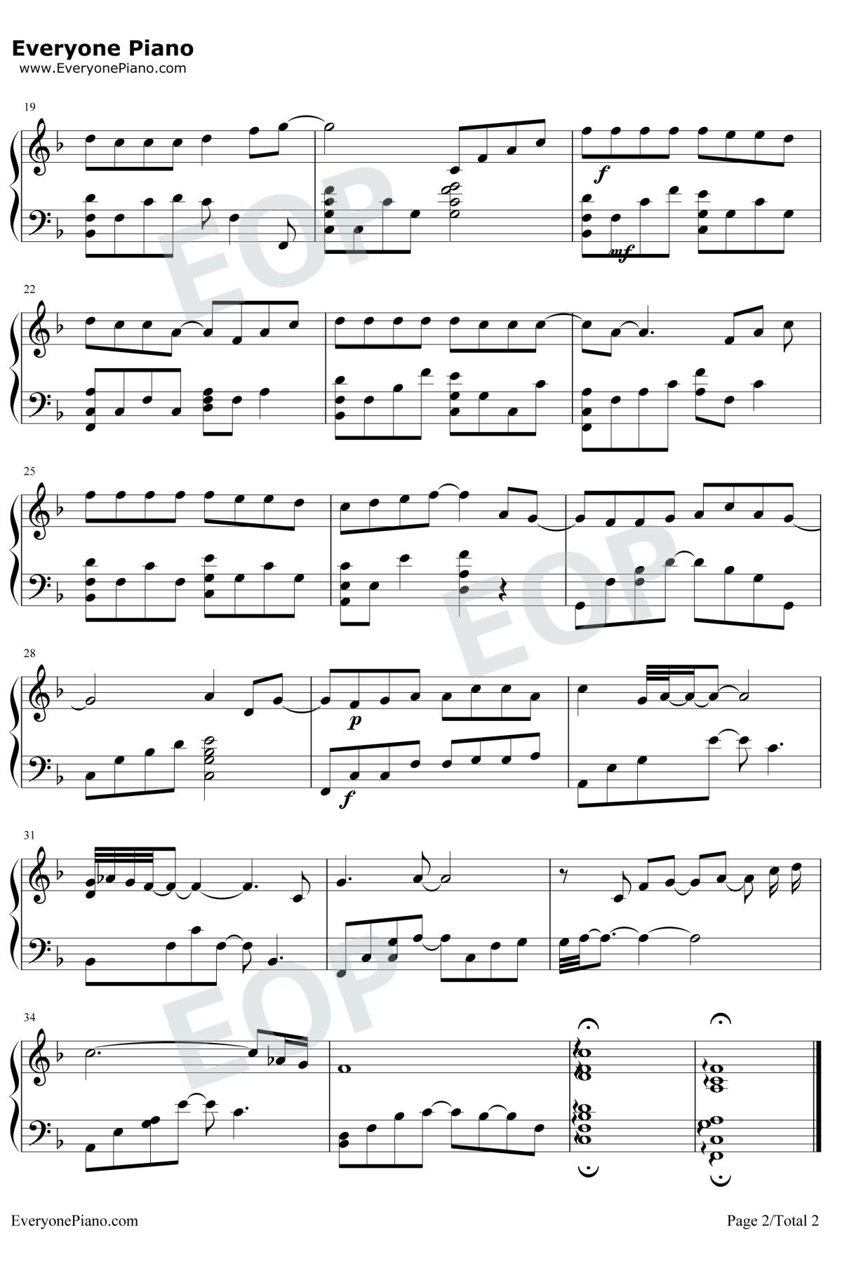 需要人陪钢琴谱2