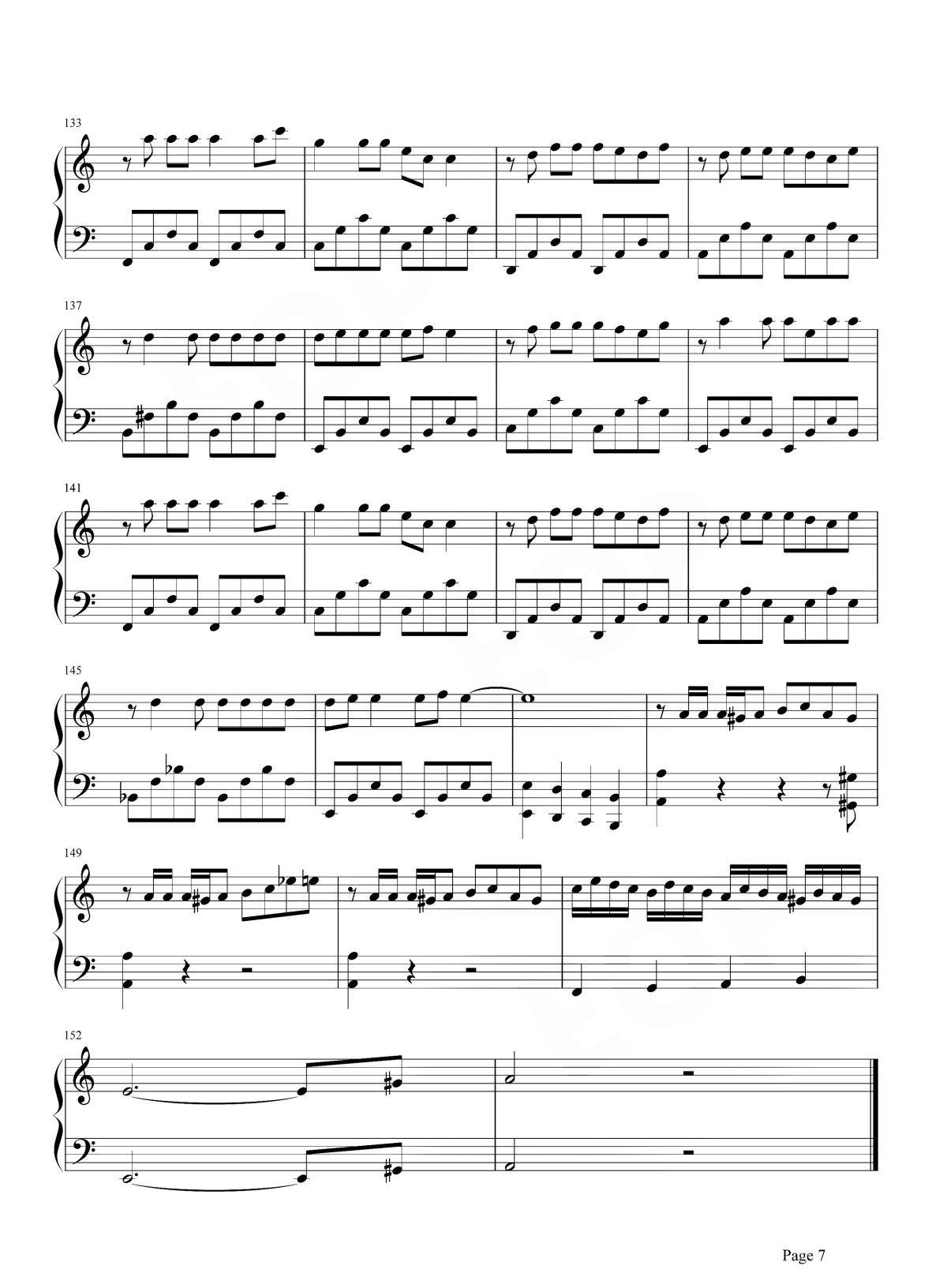 沙漠骆驼钢琴谱7