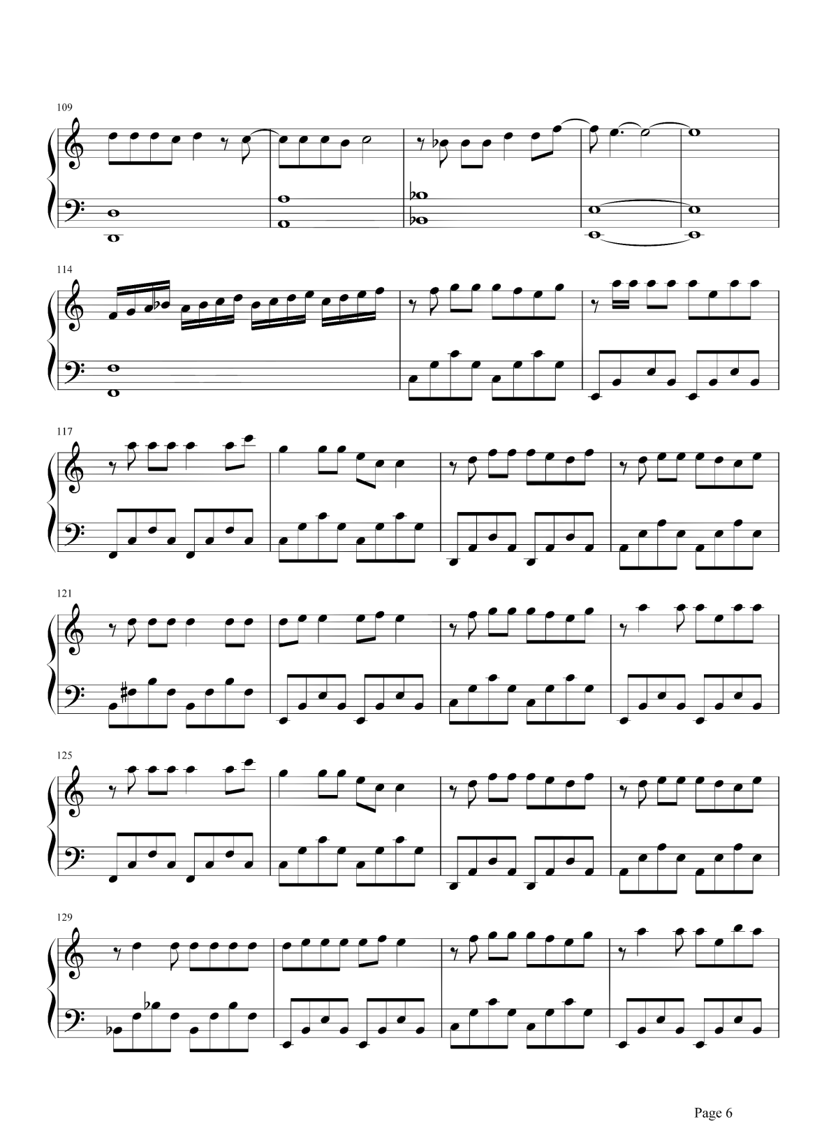 沙漠骆驼钢琴谱6