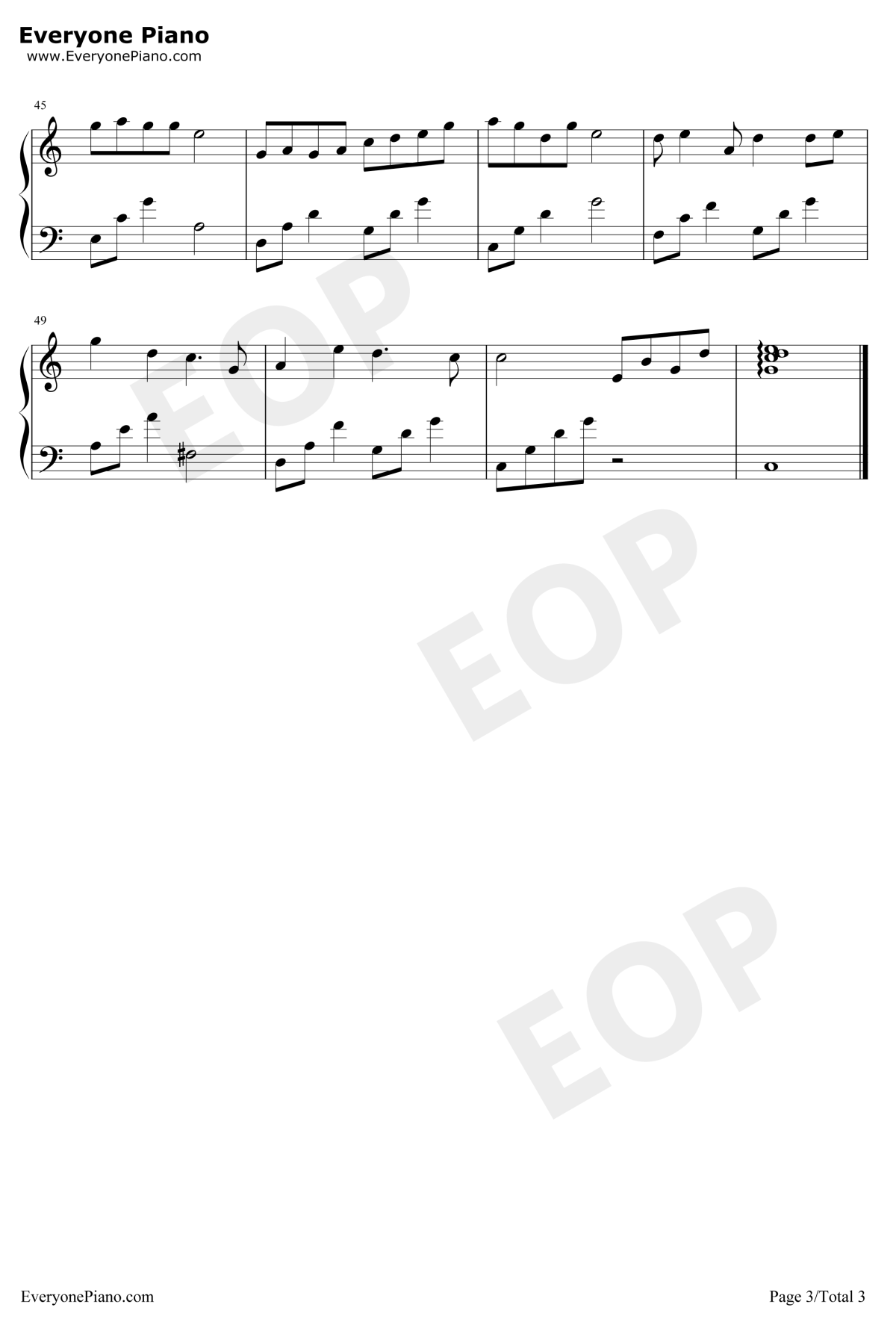 棠梨煎雪钢琴谱3