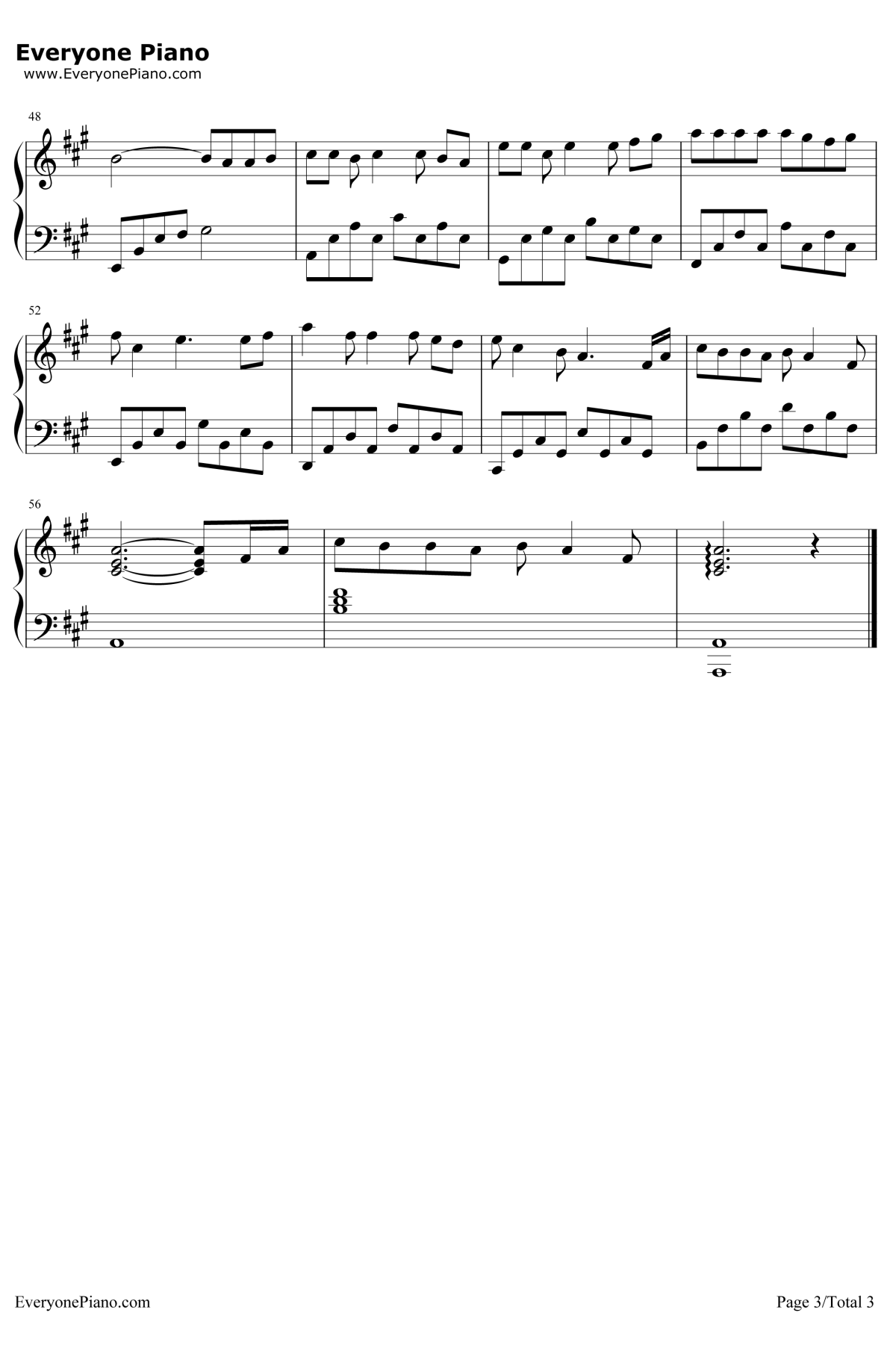 纸短情长钢琴谱3