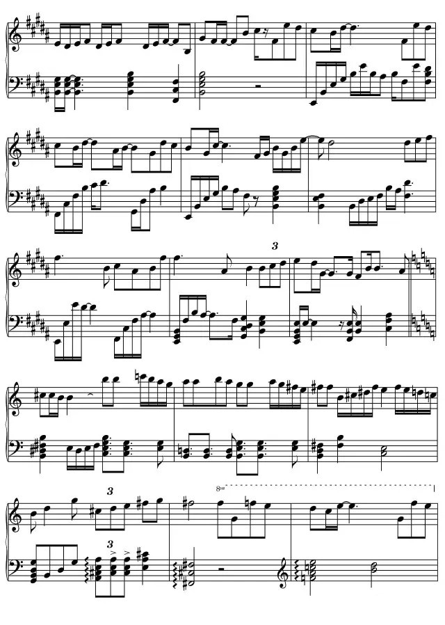 摩天轮的思念钢琴谱3