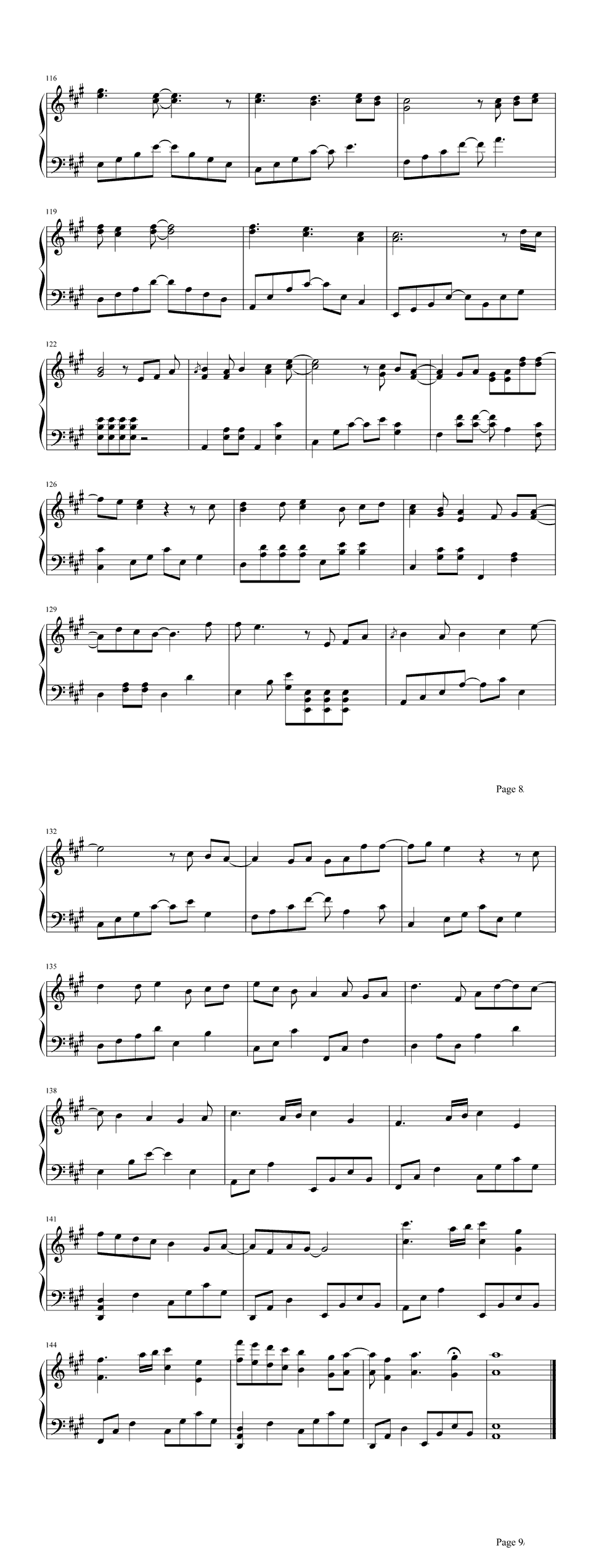 青春纪念册钢琴谱8