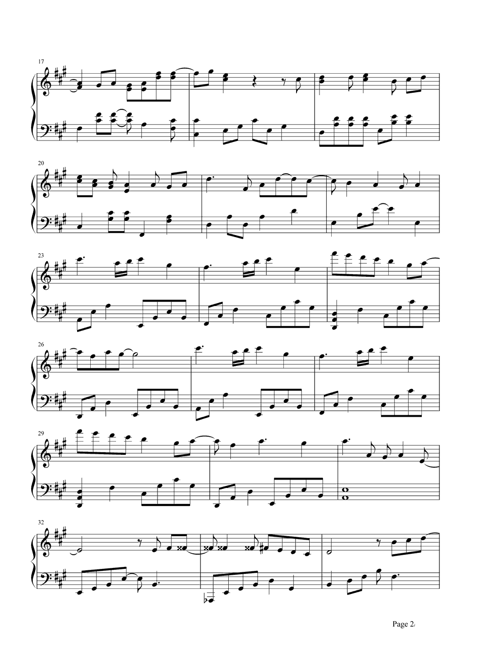 青春纪念册钢琴谱2