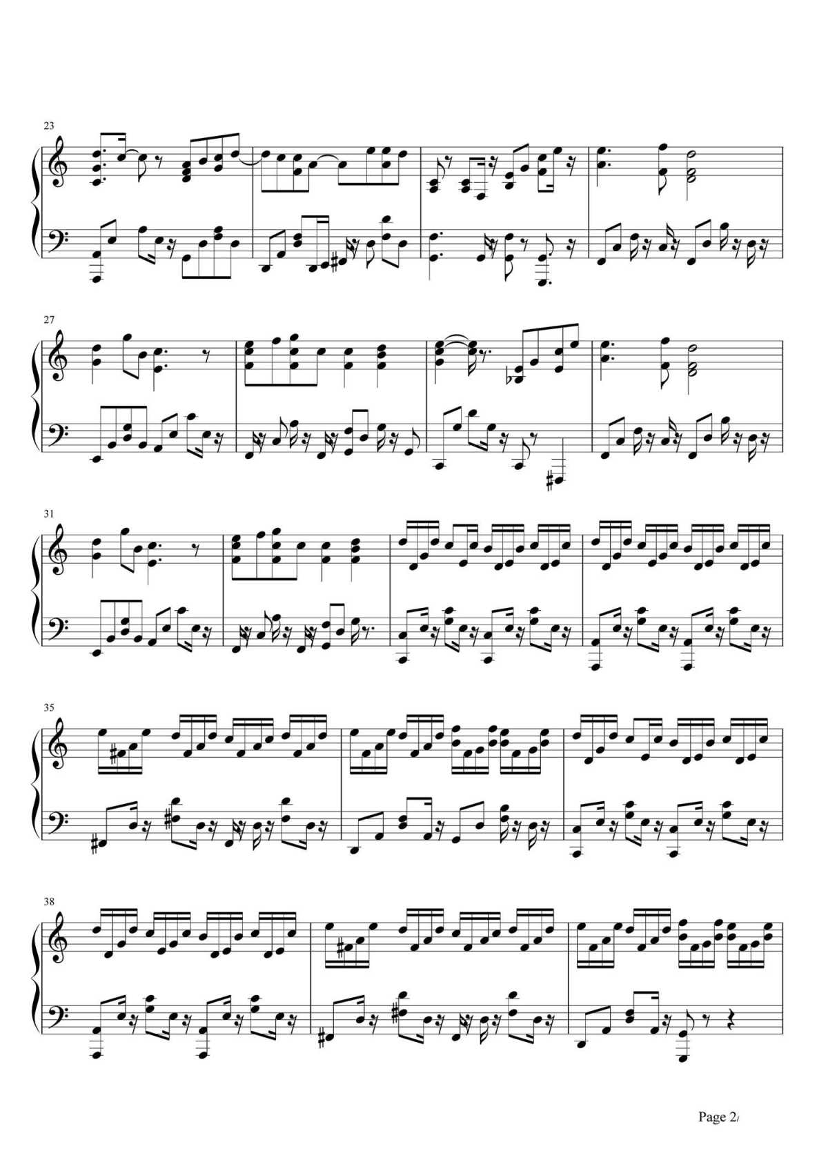 蒲公英的约定钢琴谱2