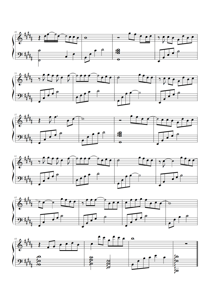 第三人称钢琴谱3