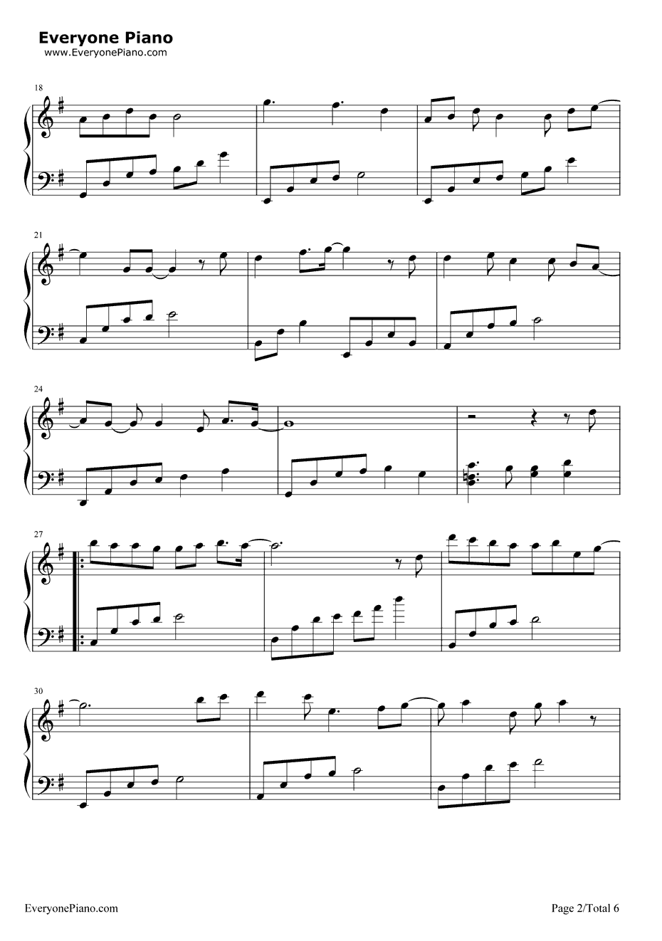 失落沙洲钢琴谱2